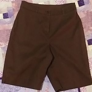 Jones New York Brown Trouser Shorts